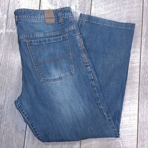 Prana Jeans Mens 33x29 Blue Straight Leg Medium Wash Denim Pants